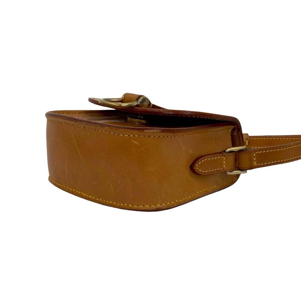 LOUIS VUITTON Authentic Brown Leather Pochette Shoulder Bag - Picture 8 of 10